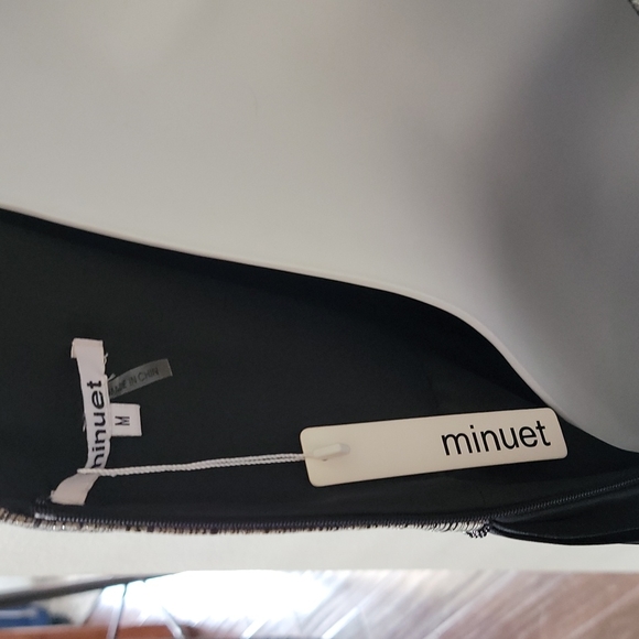 New Beautiful Minuet Black Metallic V-neck pleated form Dress Juniors sz Medium - Picture 10 of 11